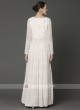 Stylish Off White Color Palazzo Suit
